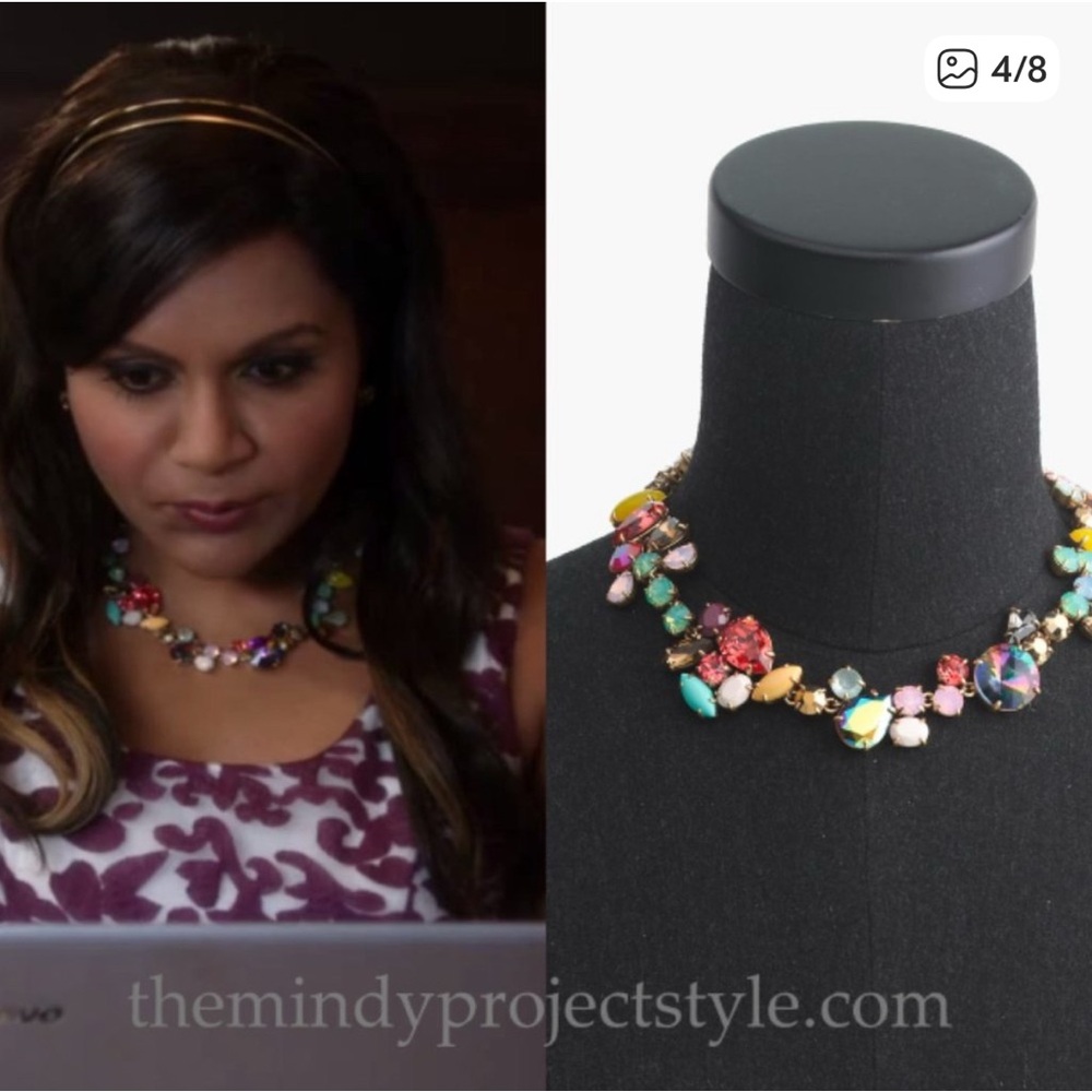 J. Crew Crystal foliage necklace - Picture 6 of 9